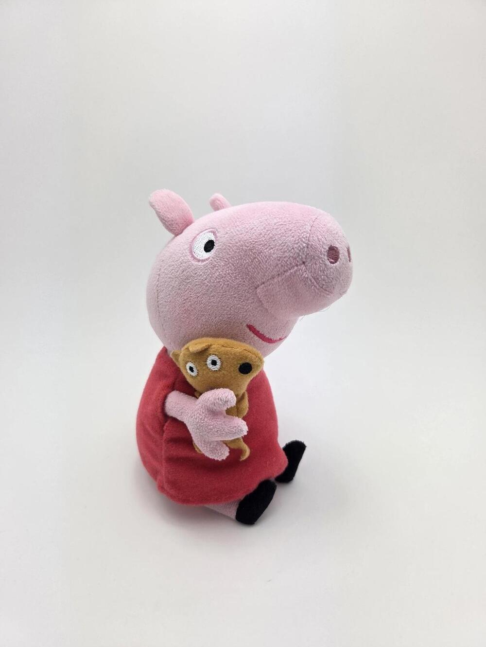 Ty Beanie Baby “Peppa Pig” Holding Teddy (6 inch)